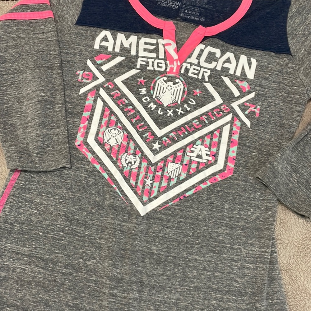 American Fighter Quarter Sleeve Graphic Tee